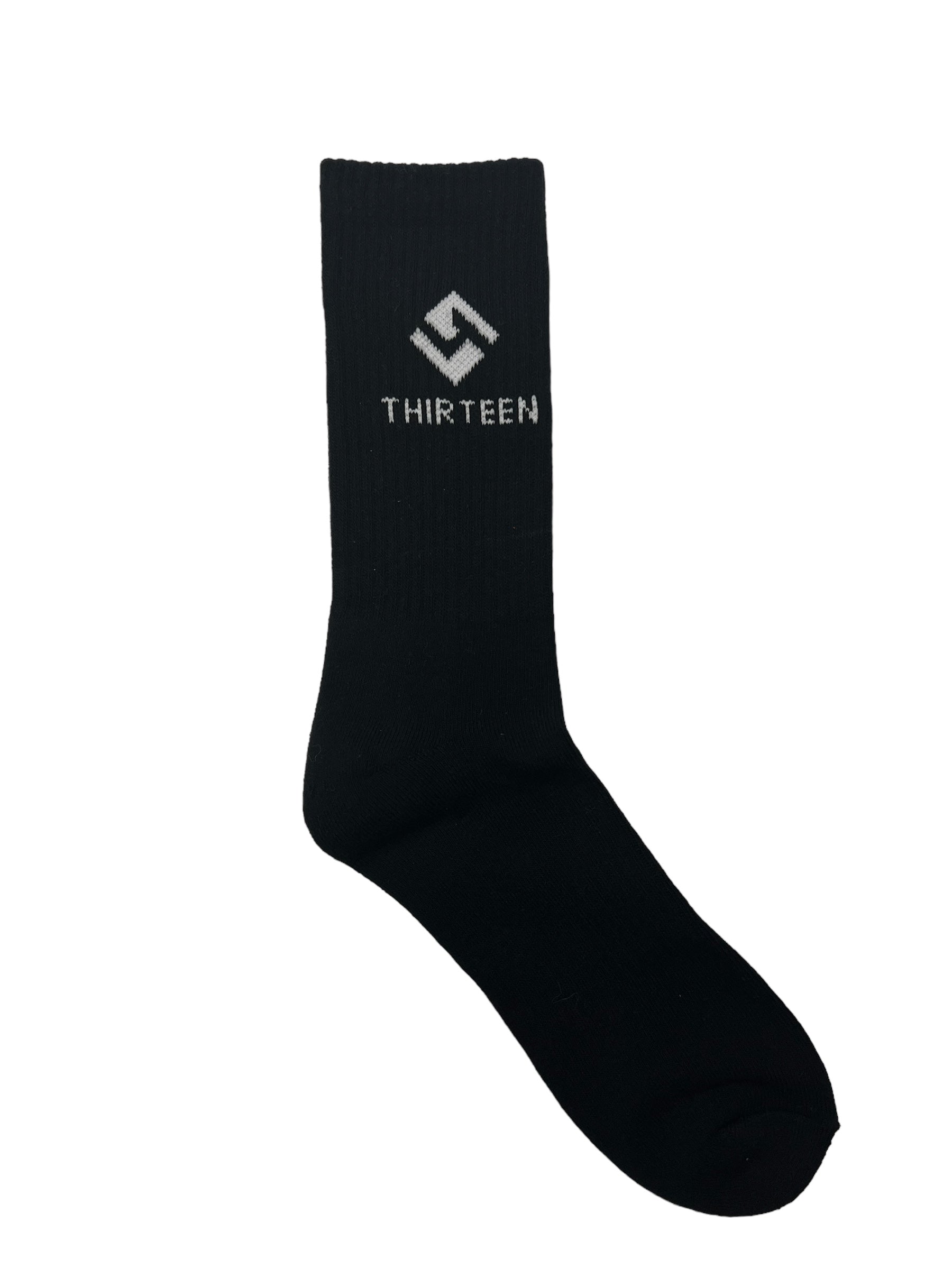 Four Thirteen Black Logo Socks